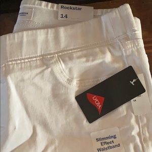 Old navy white rockstar jeggings NWT